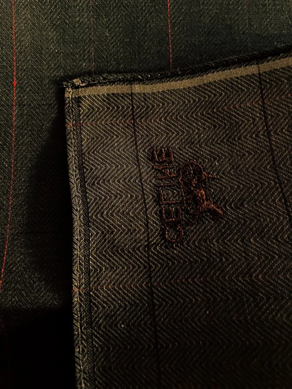 Vintage Céline Paris Cotton Scarf/Pocket Square – Horse Carriage Logo – NWT